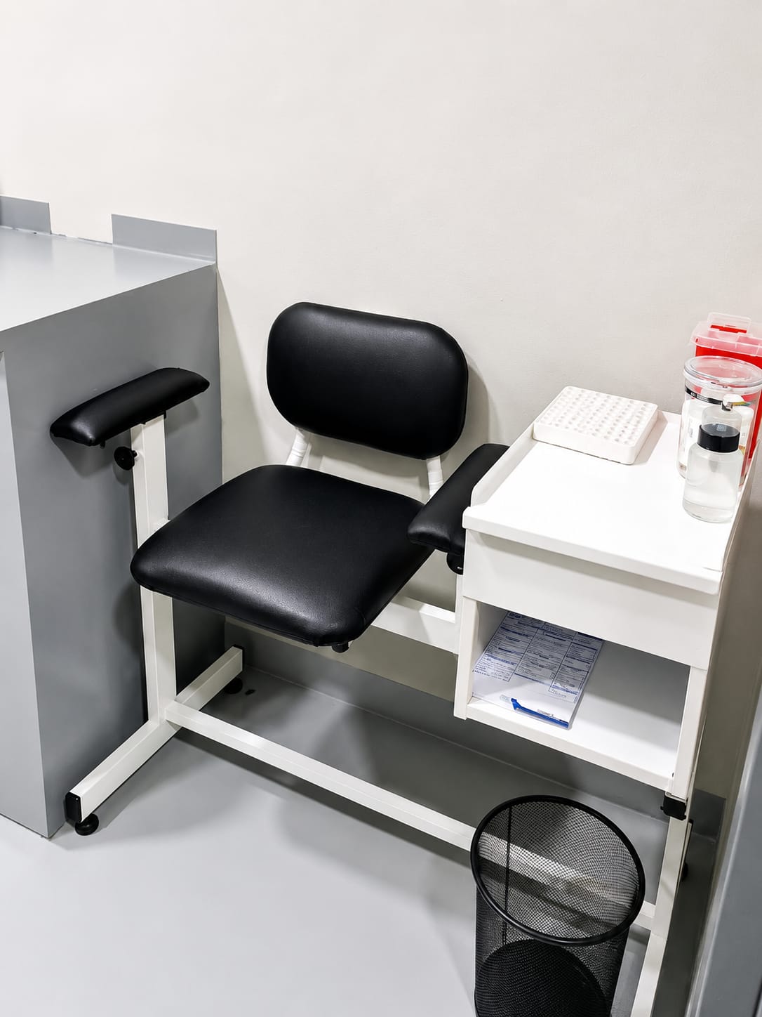 Área de toma de muestras de laboratorio